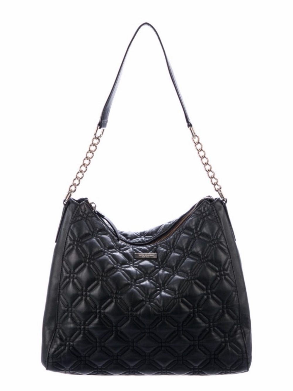 EUC Kate Spade Astor Court Aurelia Quilted Black Leather Handbag - Picture 1 of 13